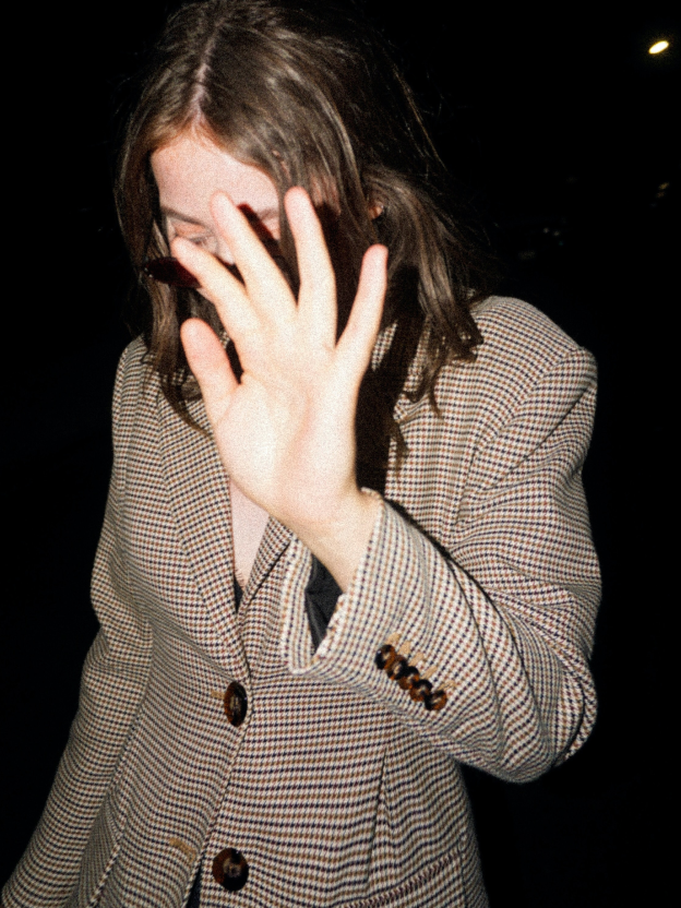 Double-breasted oversized blazer