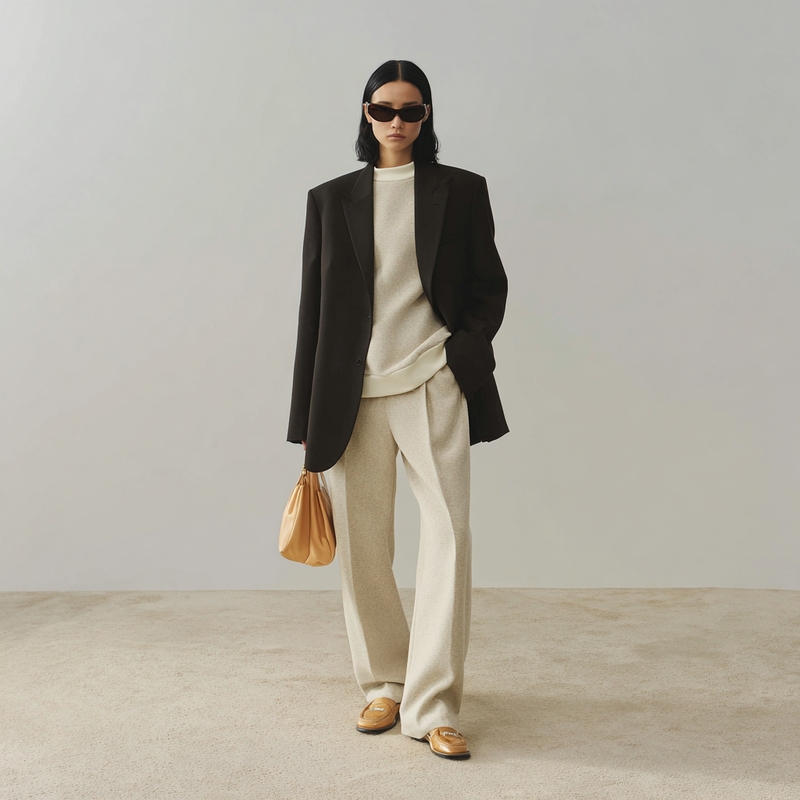 Oversized black blazer