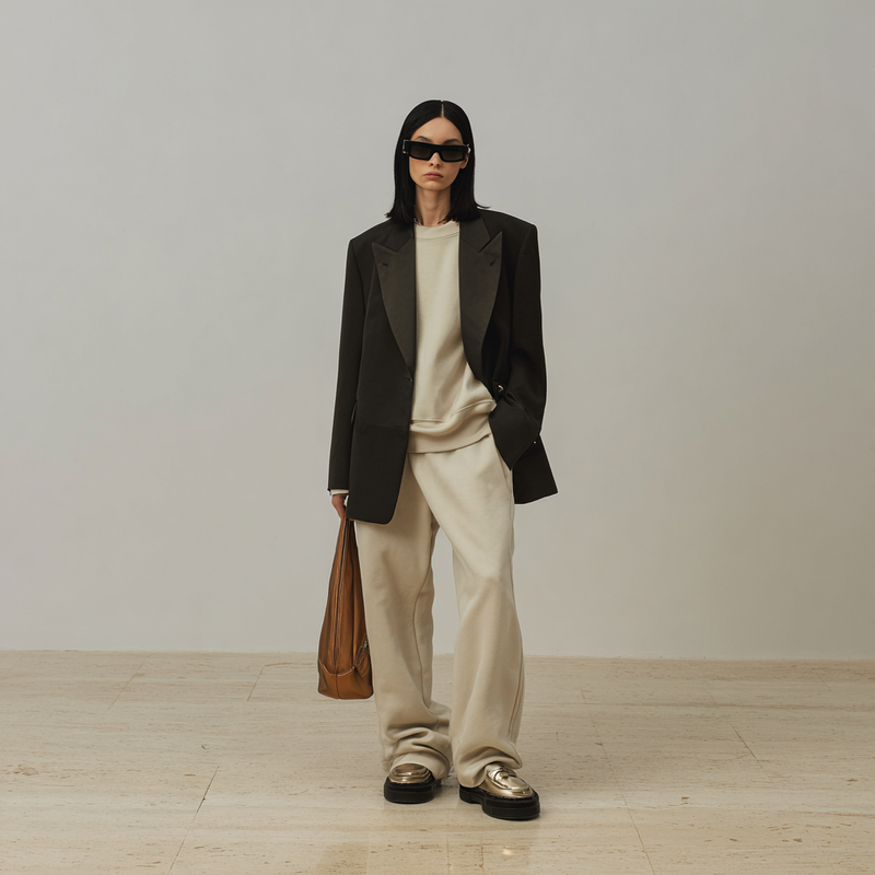 Oversized black blazer