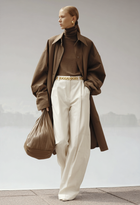 Pleated wide leg pants