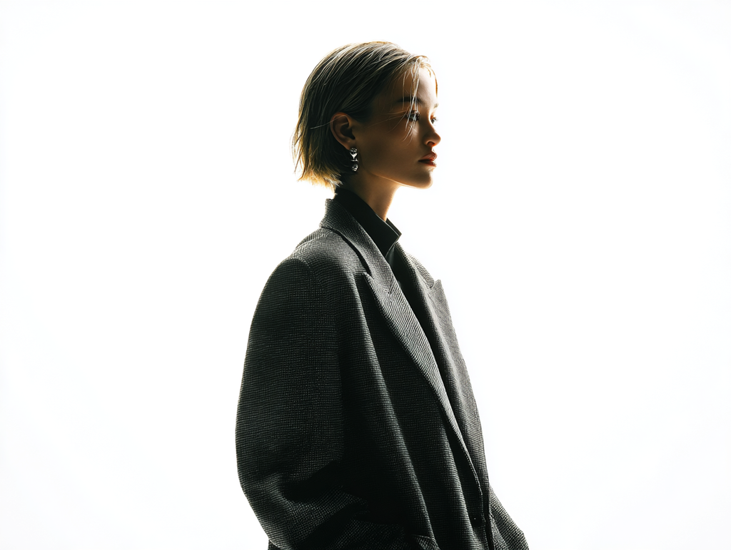 Oversized grey blazer
