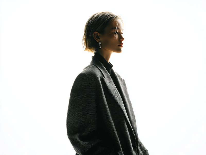 Oversized grey blazer