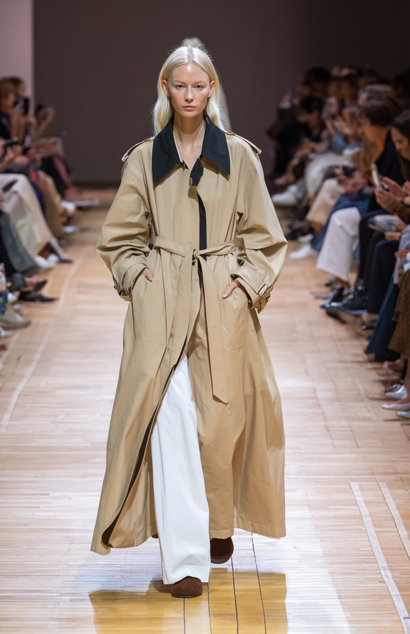 Wrapped trench coat